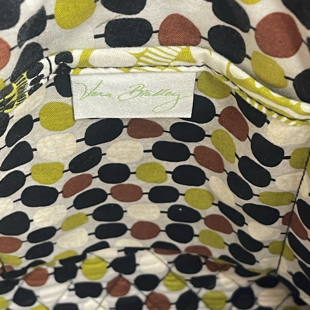Vera Bradley Green and Brown Abstract Tote Bag - Picture 5 of 9